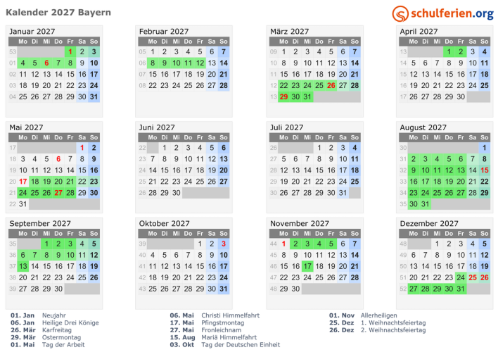 Ferienkalender 2024/2025